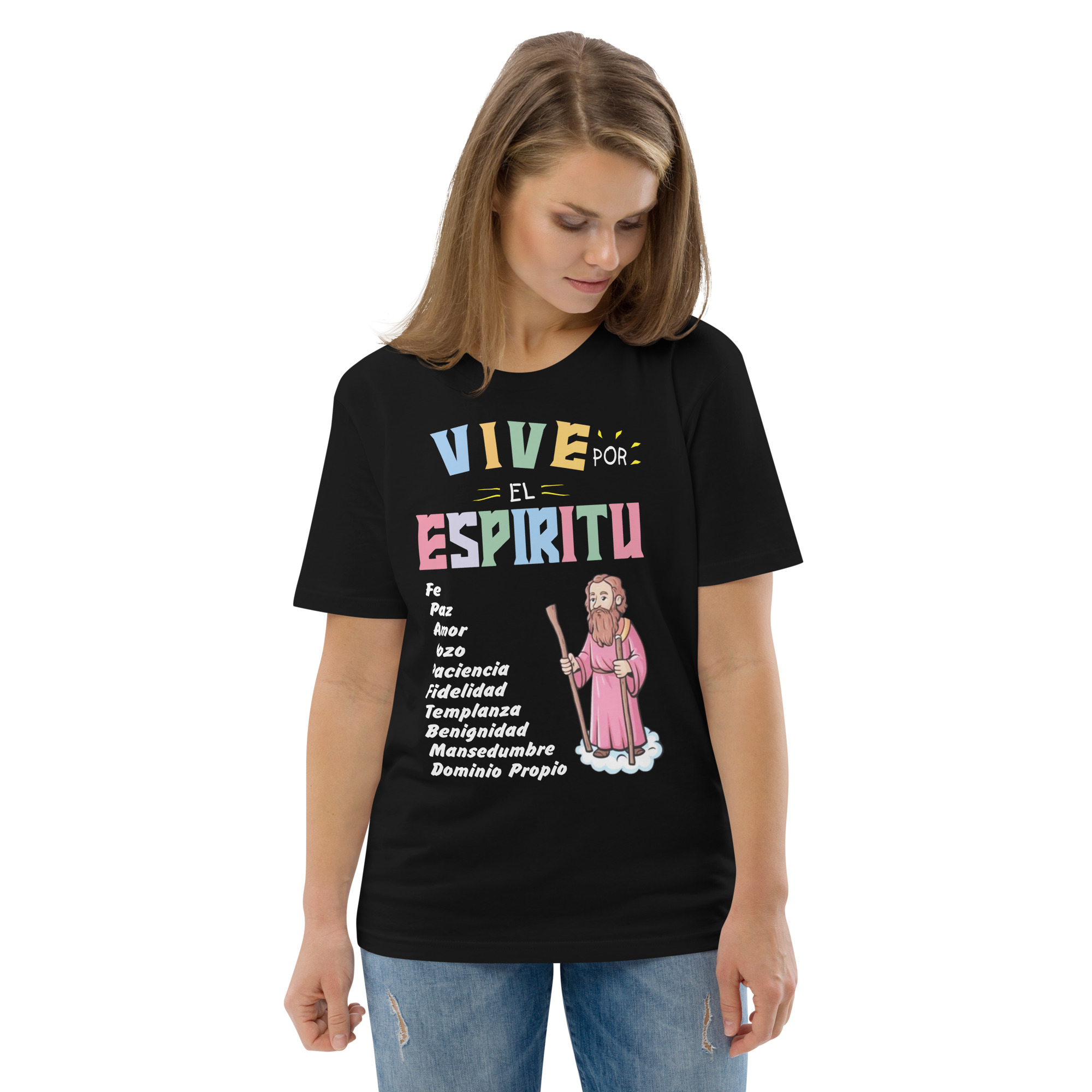 Frutos del Espíritu – Unisex Algodón Orgánico (Oscura) - Imagen 2