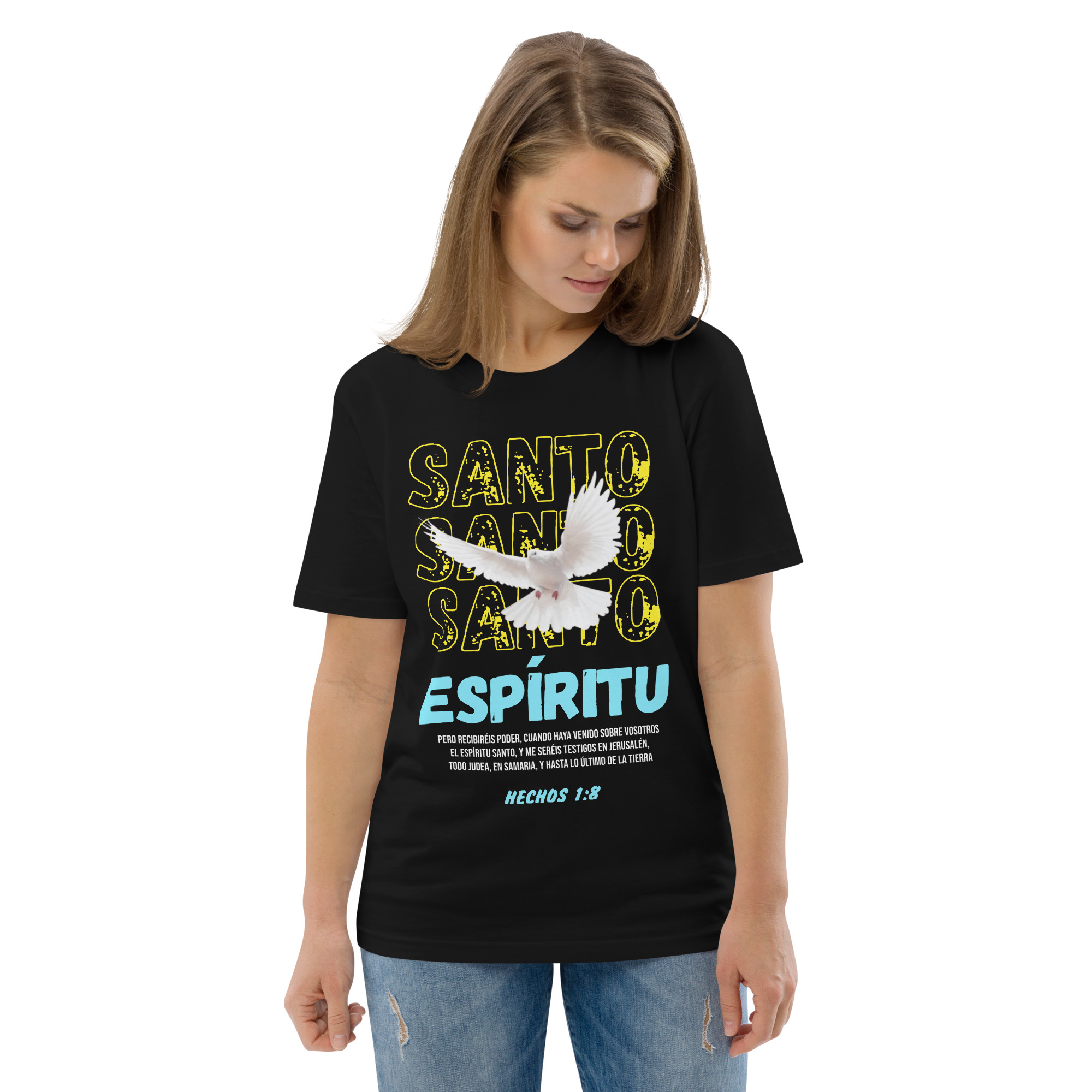 Santo Espíritu – Unisex Algodón Orgánico (Oscura) - Imagen 2