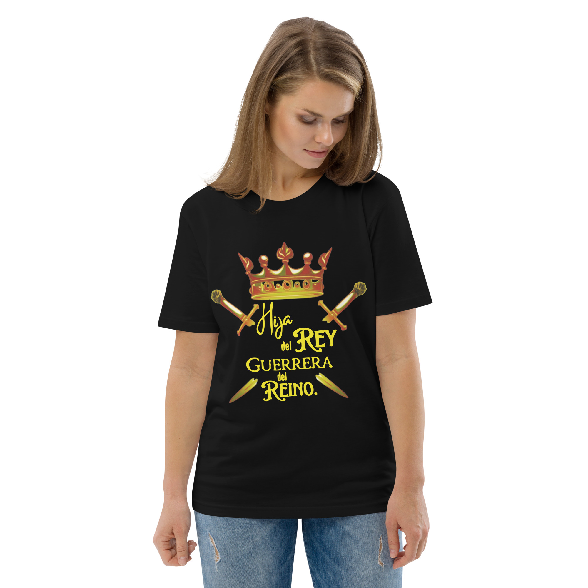 Hija del Rey – Unisex Algodón Orgánico, dark - Imagen 2