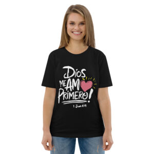 Dios me amó – Unisex Algodón Orgánico, dark