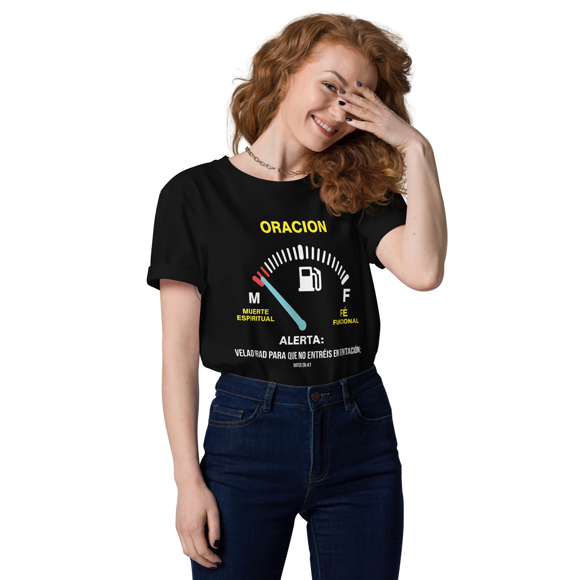 Oración – Unisex Algodón Orgánico, dark - Imagen 29