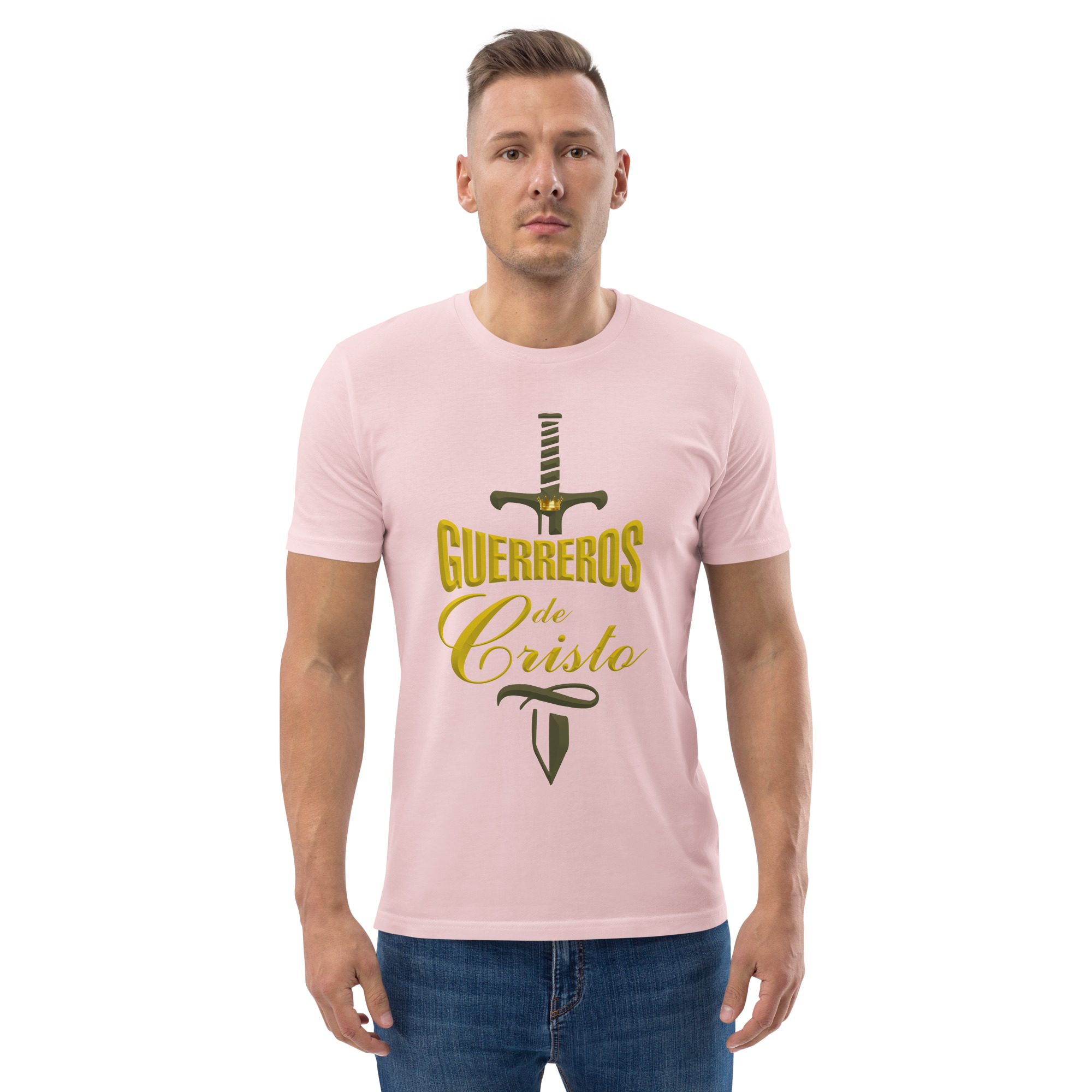 Guerreros de Cristo – Unisex Algodón Orgánico, light - Imagen 3