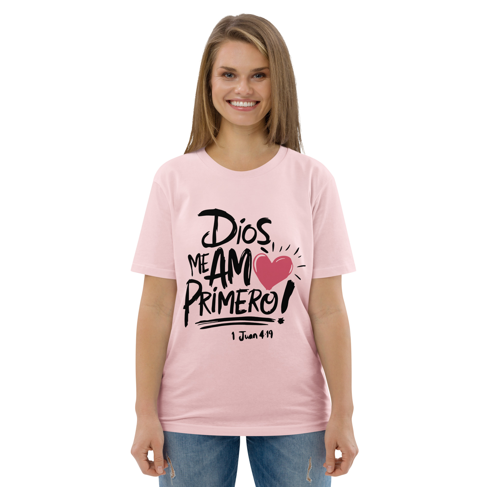 Dios me amó – Unisex Algodón Orgánico, light