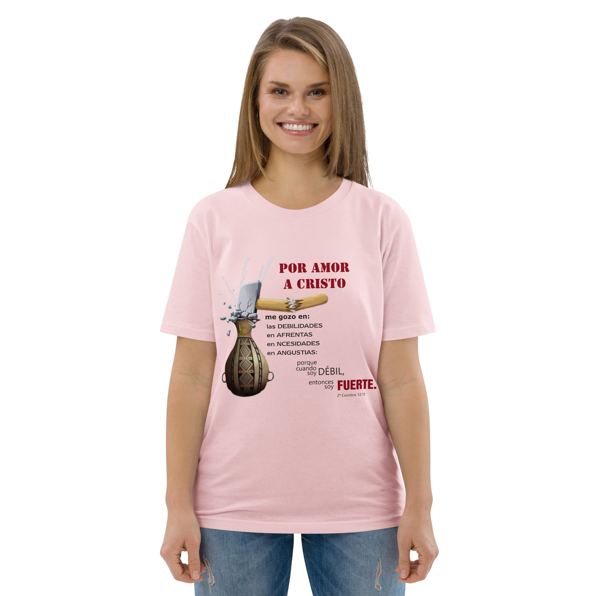 Por amor a Cristo – Unisex Algodón Orgánico, light - Imagen 10