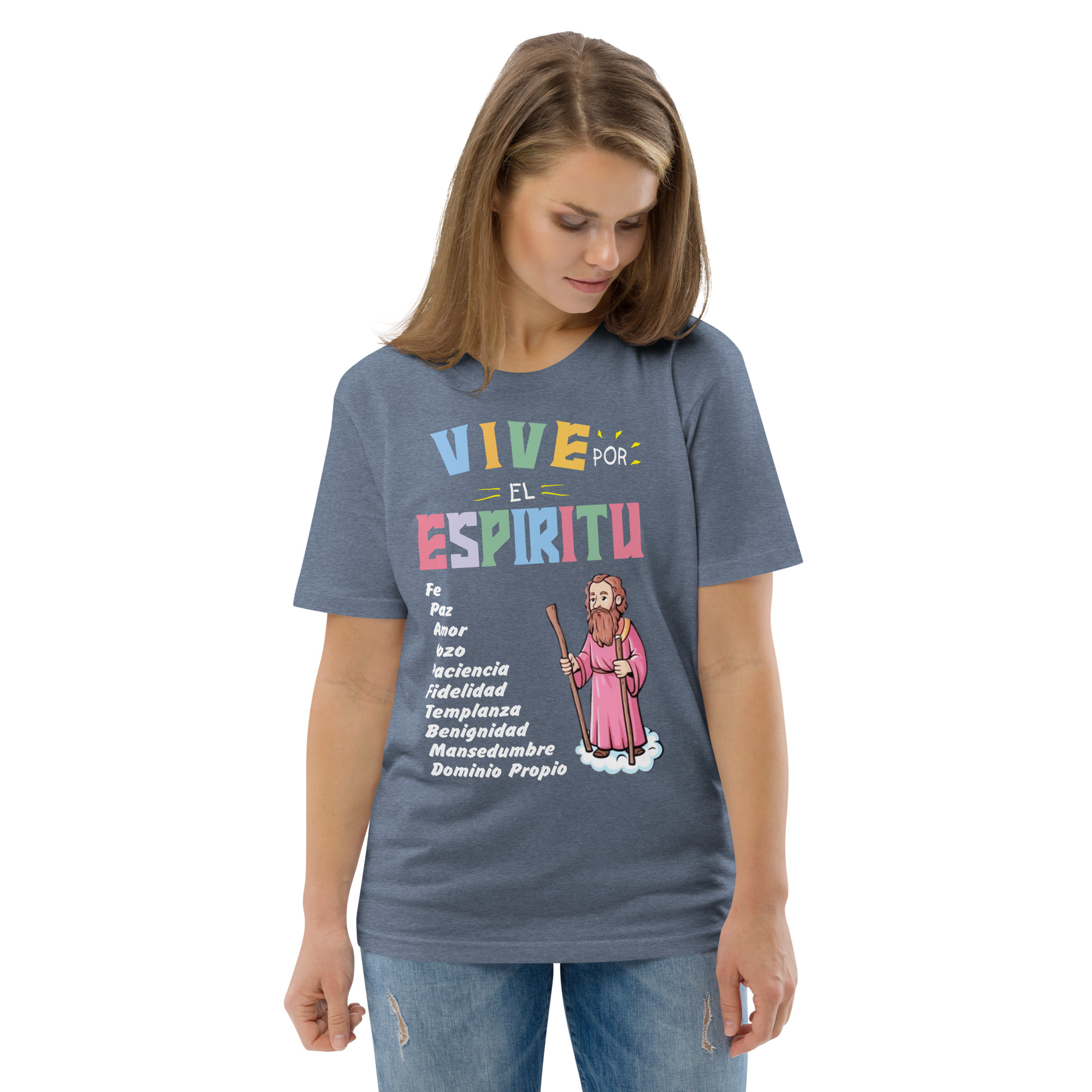 Frutos del Espíritu – Unisex Algodón Orgánico (Oscura) - Imagen 8