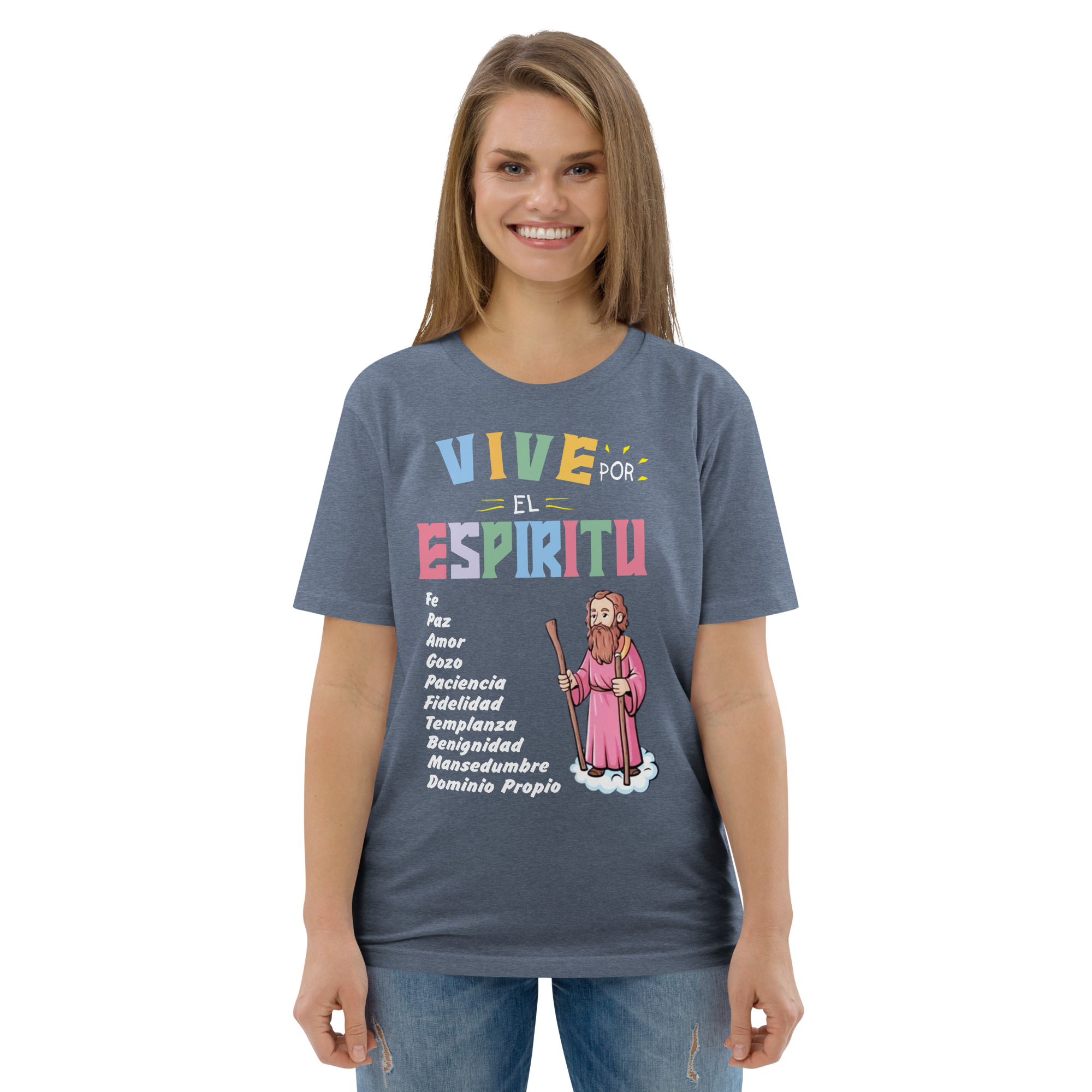 Frutos del Espíritu – Unisex Algodón Orgánico (Oscura) - Imagen 7