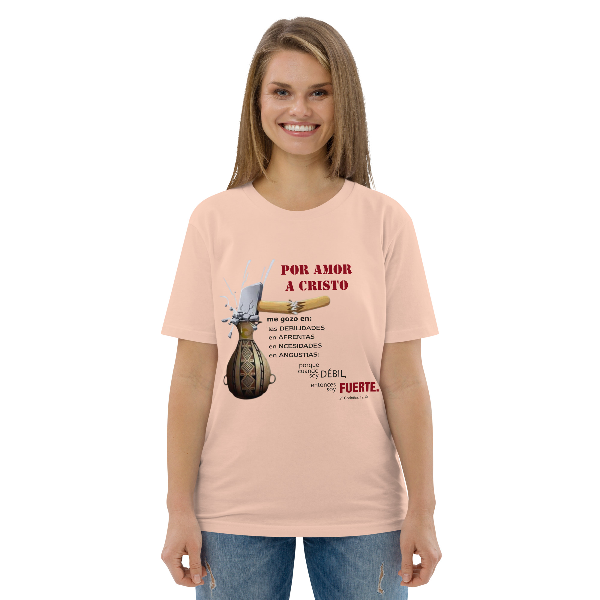 Por amor a Cristo – Unisex Algodón Orgánico, light - Imagen 7