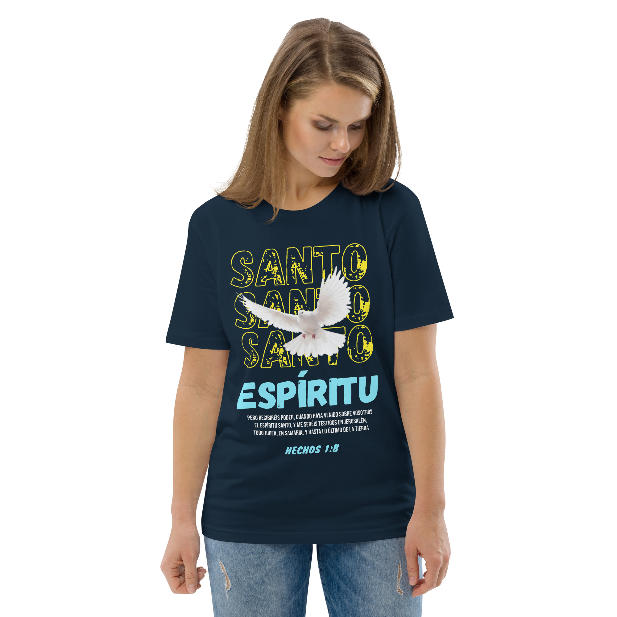 Santo Espíritu – Unisex Algodón Orgánico (Oscura) - Imagen 5