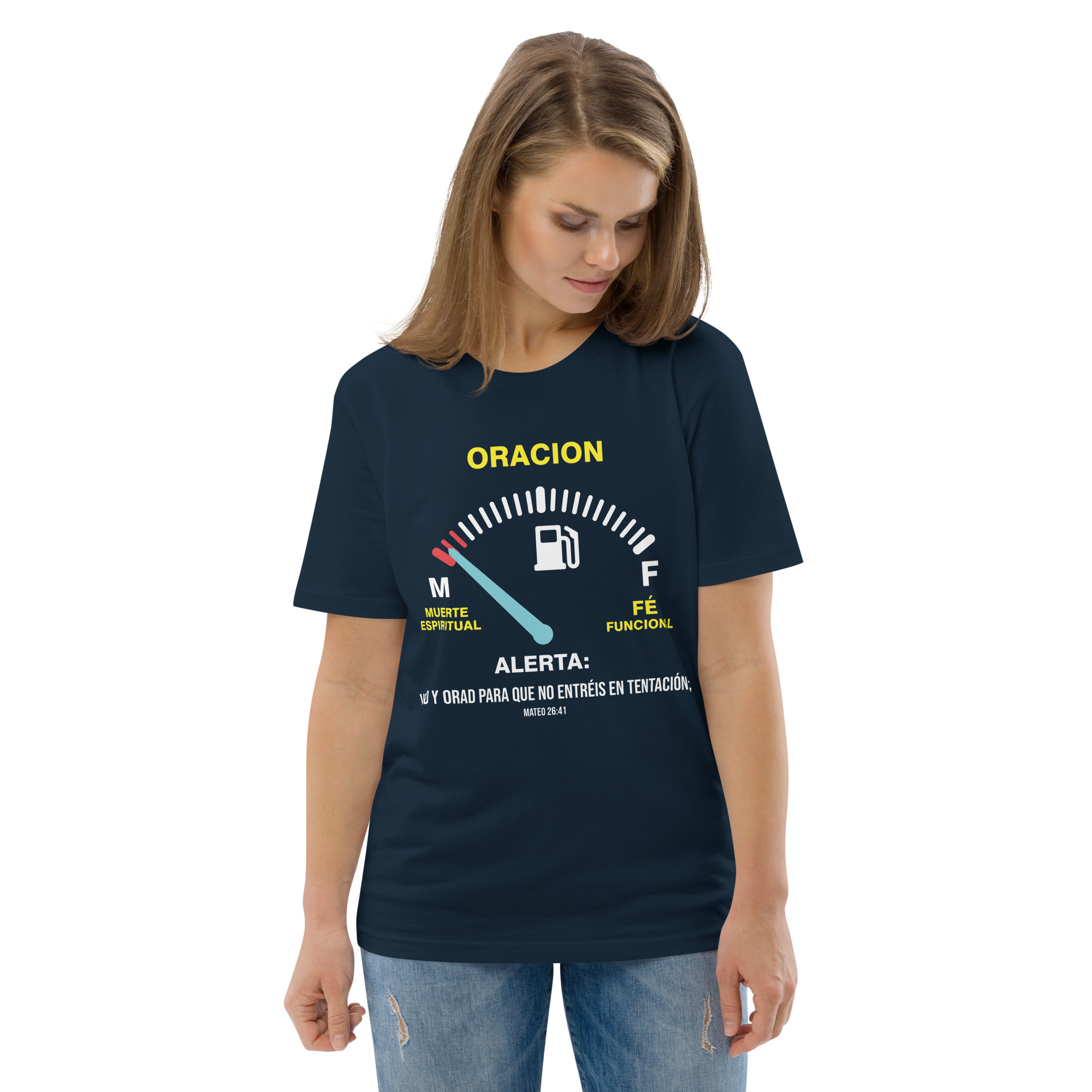 Oración – Unisex Algodón Orgánico, dark - Imagen 3