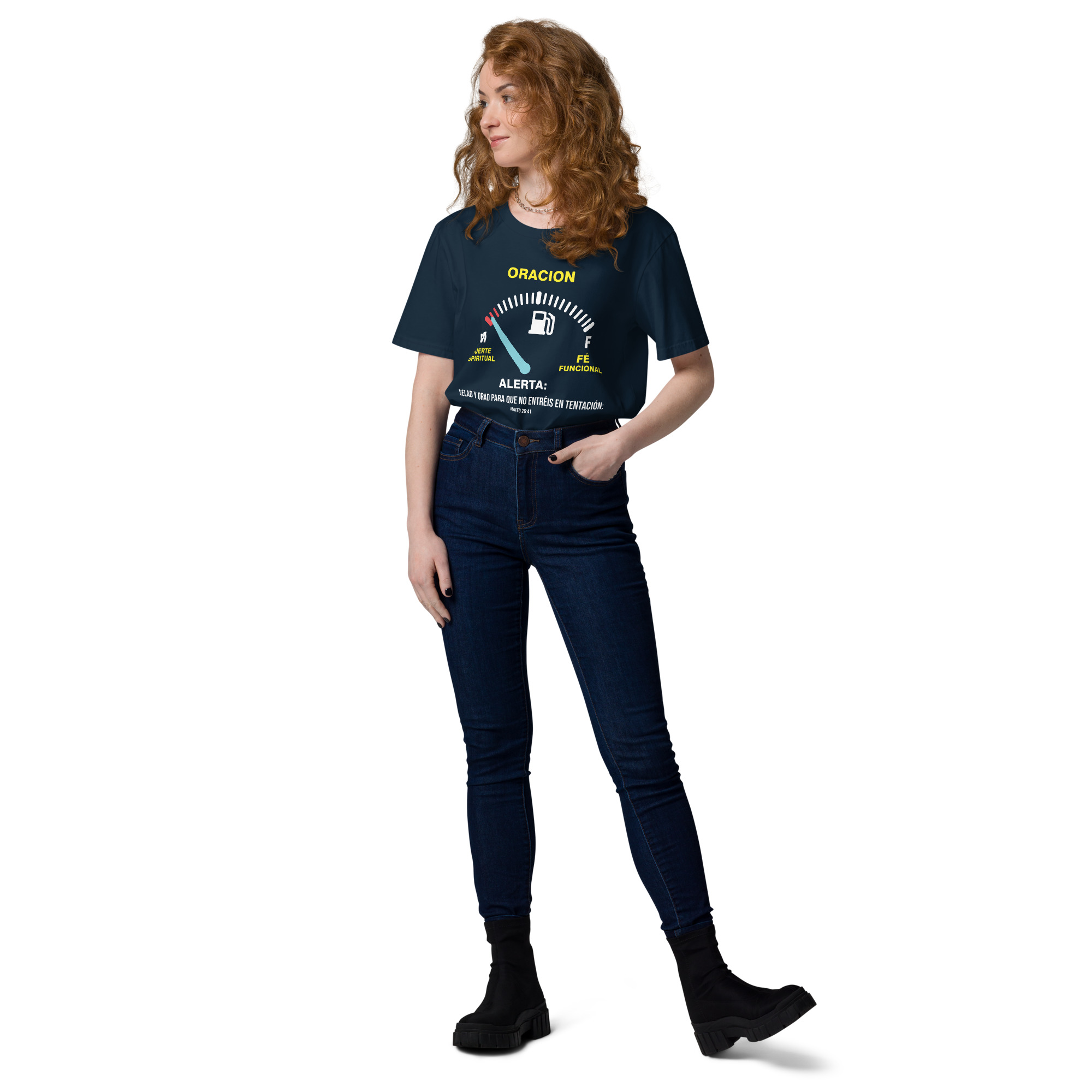 Oración – Unisex Algodón Orgánico, dark - Imagen 32