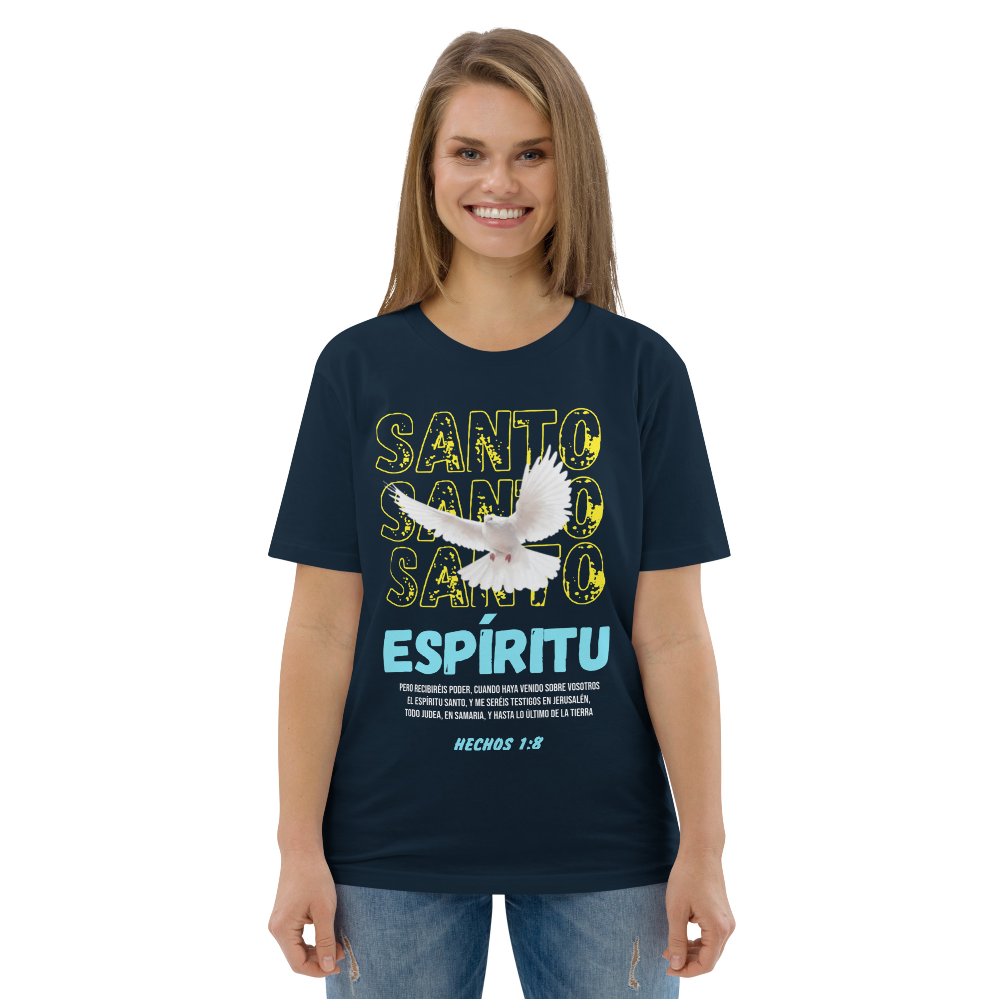 Santo Espíritu – Unisex Algodón Orgánico (Oscura) - Imagen 4