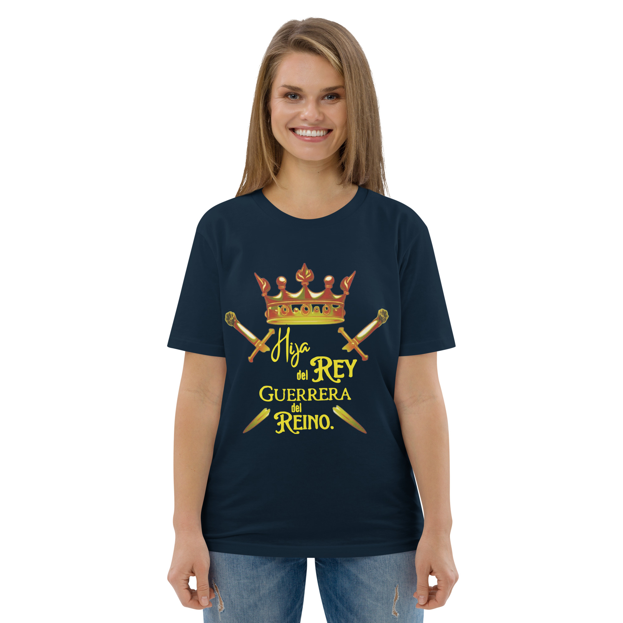 Hija del Rey – Unisex Algodón Orgánico, dark - Imagen 4