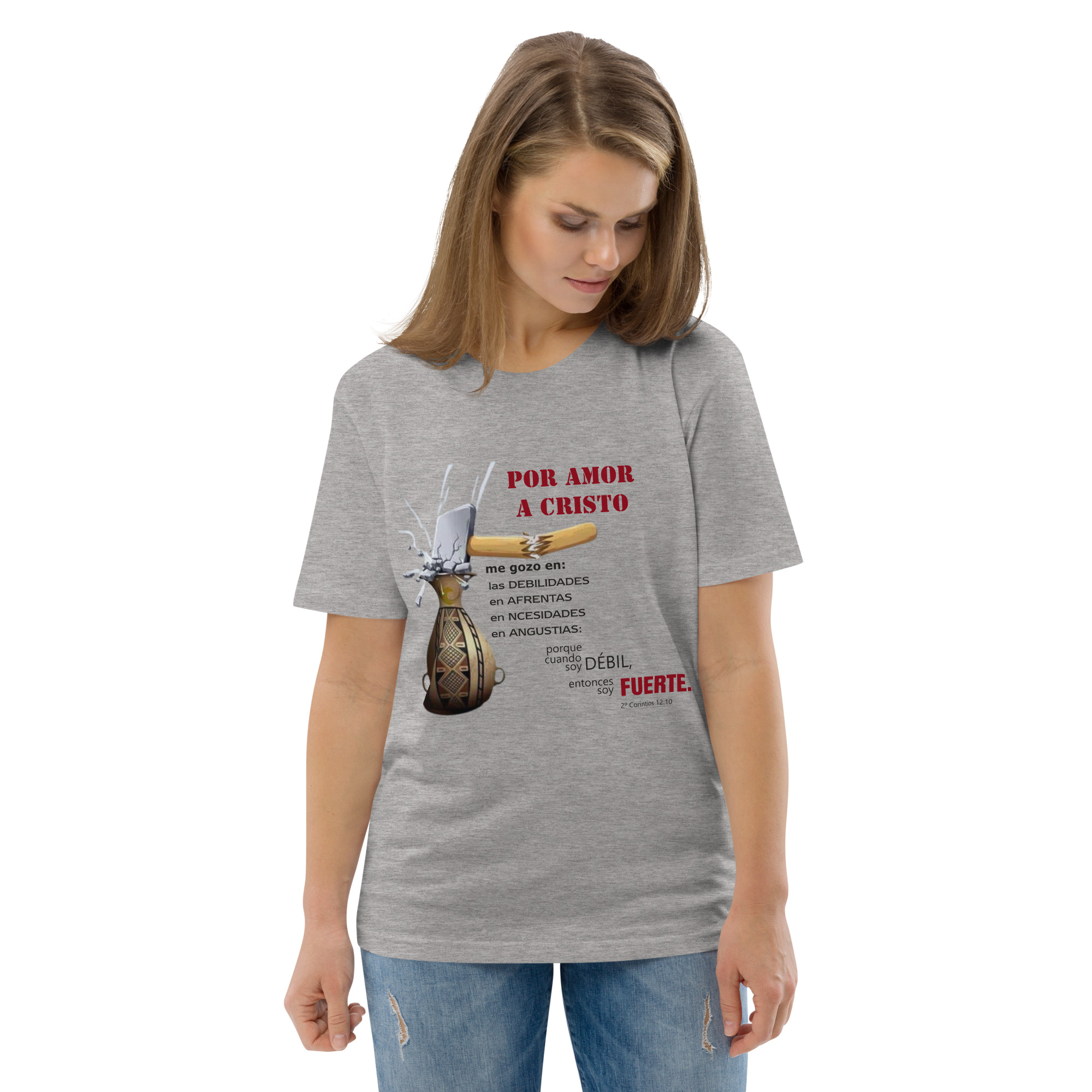 Por amor a Cristo – Unisex Algodón Orgánico, light - Imagen 2