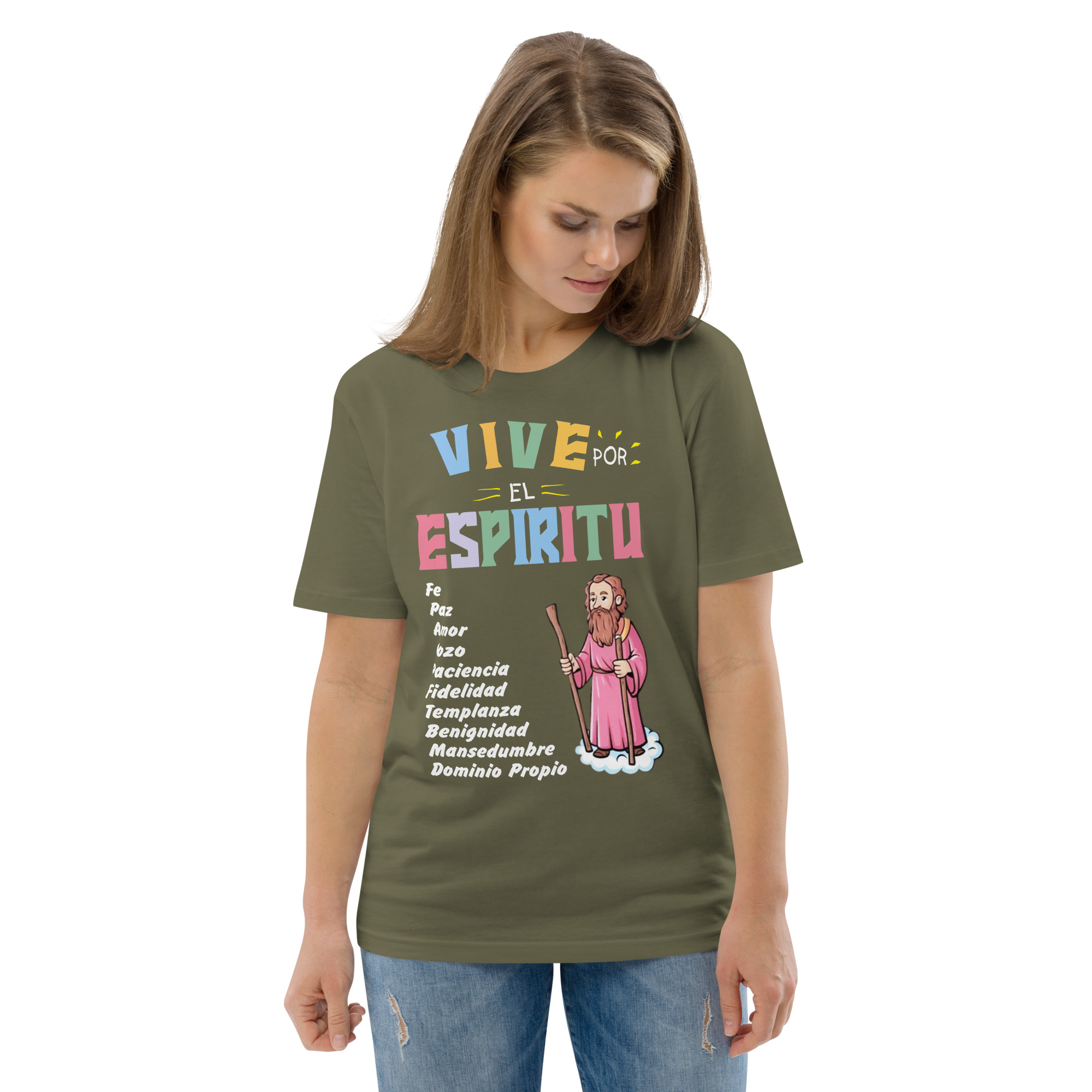 Frutos del Espíritu – Unisex Algodón Orgánico (Oscura) - Imagen 5