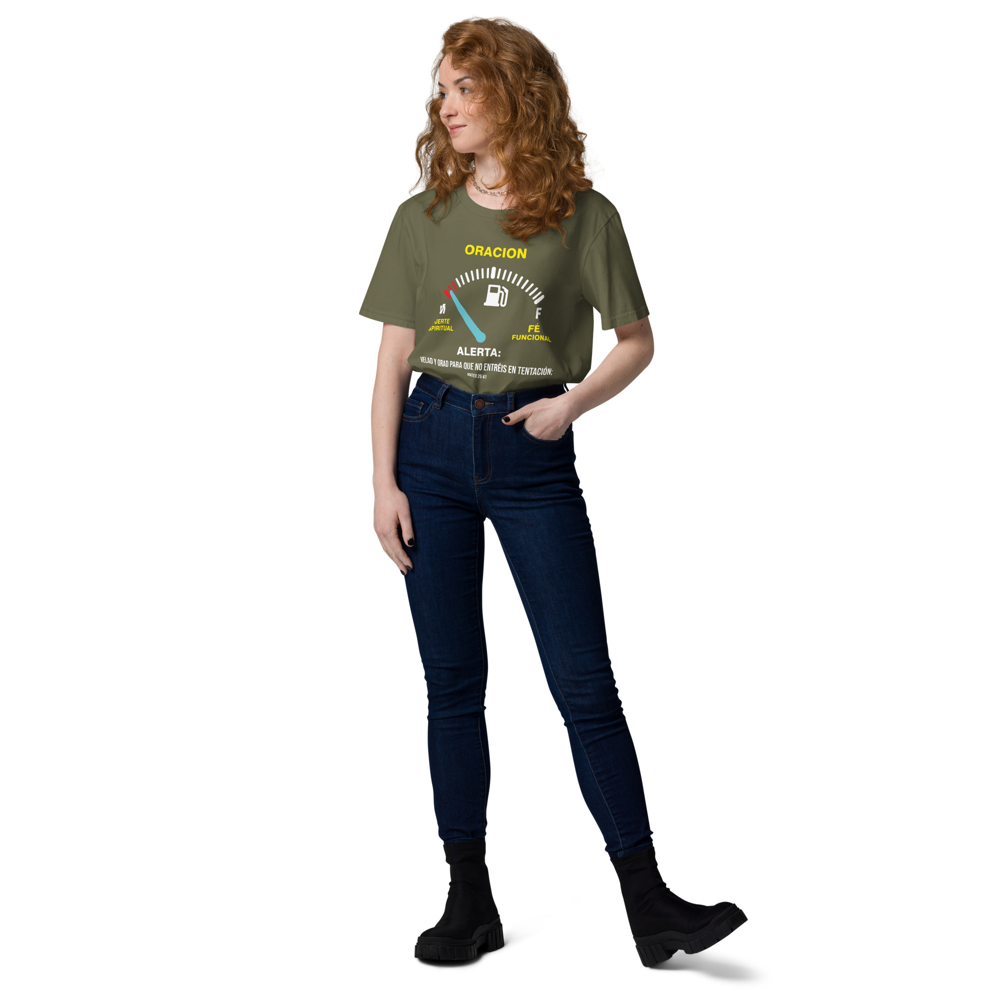 Oración – Unisex Algodón Orgánico, dark - Imagen 34