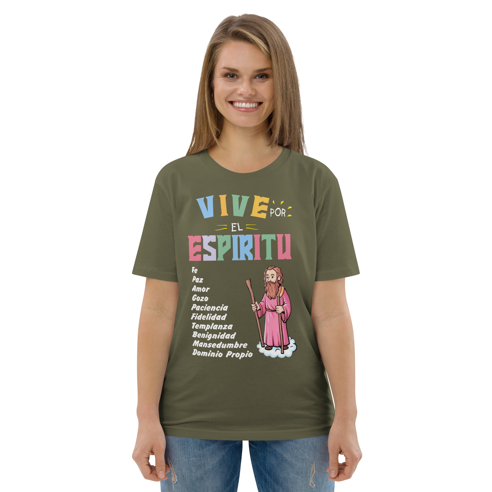 Frutos del Espíritu – Unisex Algodón Orgánico (Oscura) - Imagen 4