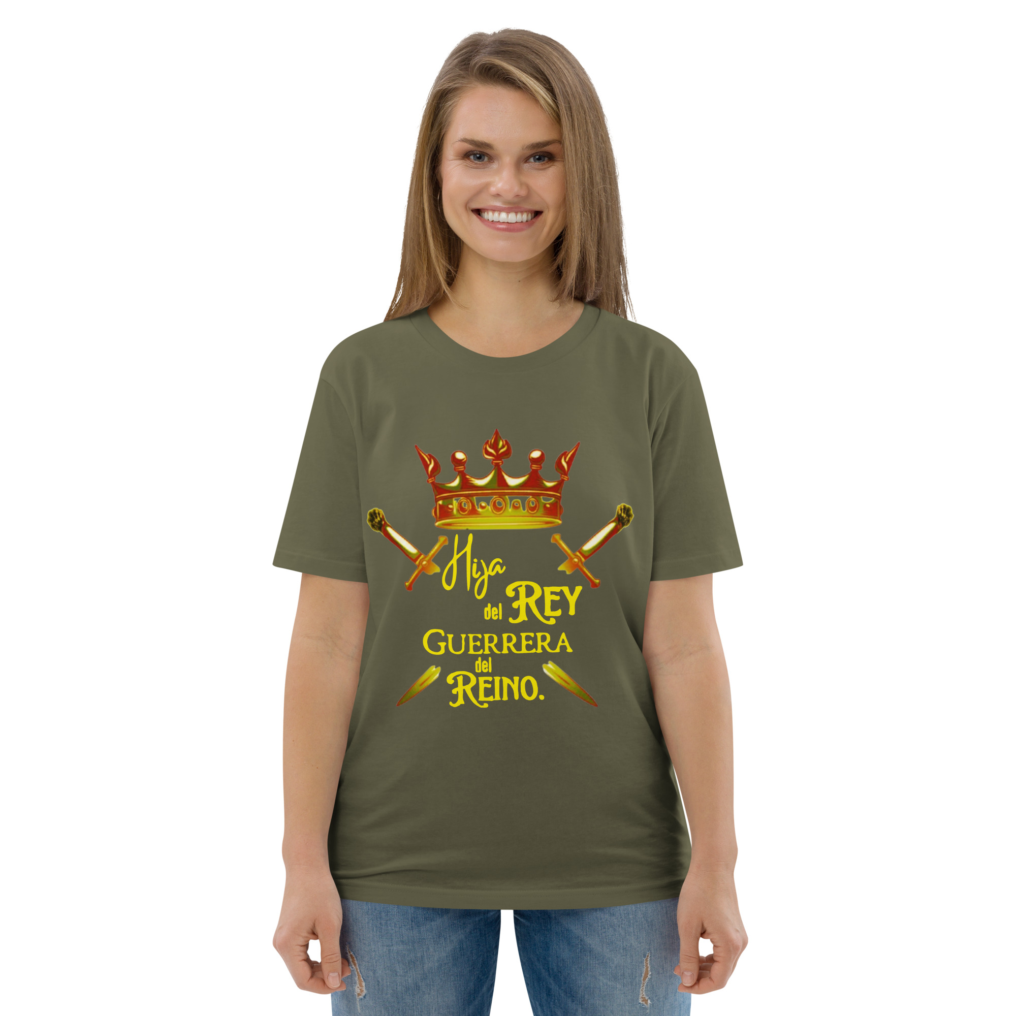 Hija del Rey – Unisex Algodón Orgánico, dark - Imagen 7
