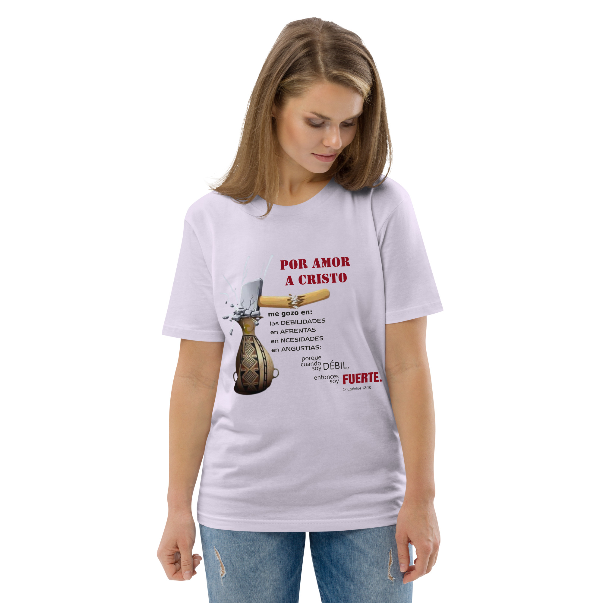 Por amor a Cristo – Unisex Algodón Orgánico, light - Imagen 14