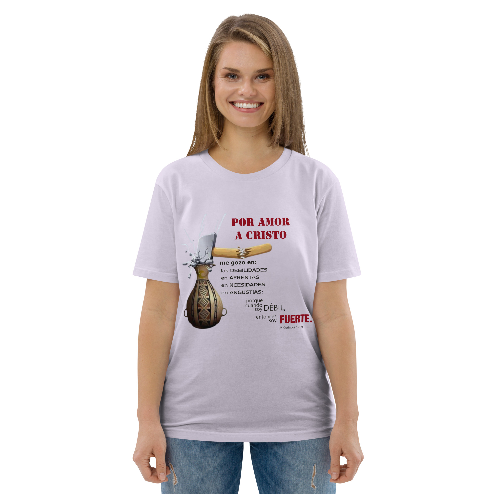 Por amor a Cristo – Unisex Algodón Orgánico, light - Imagen 13