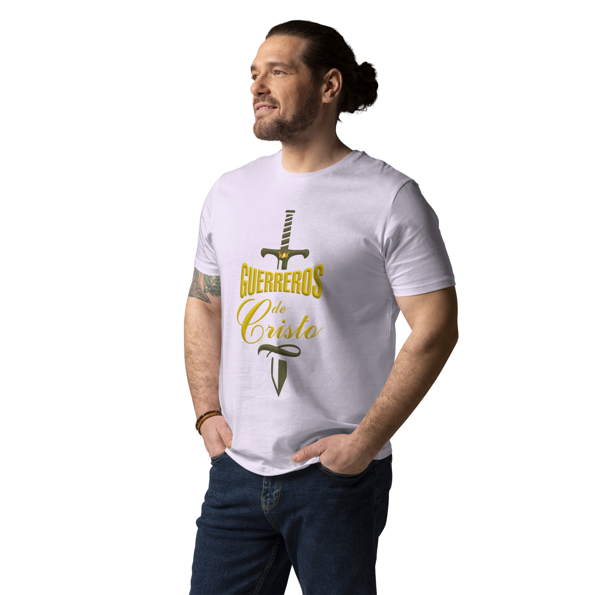 Guerreros de Cristo – Unisex Algodón Orgánico, light