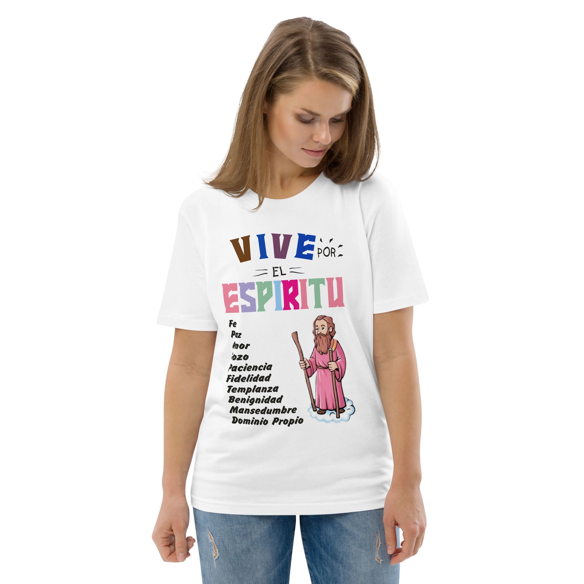 Frutos del Espíritu – Unisex Algodón Orgánico (Claras) - Imagen 8