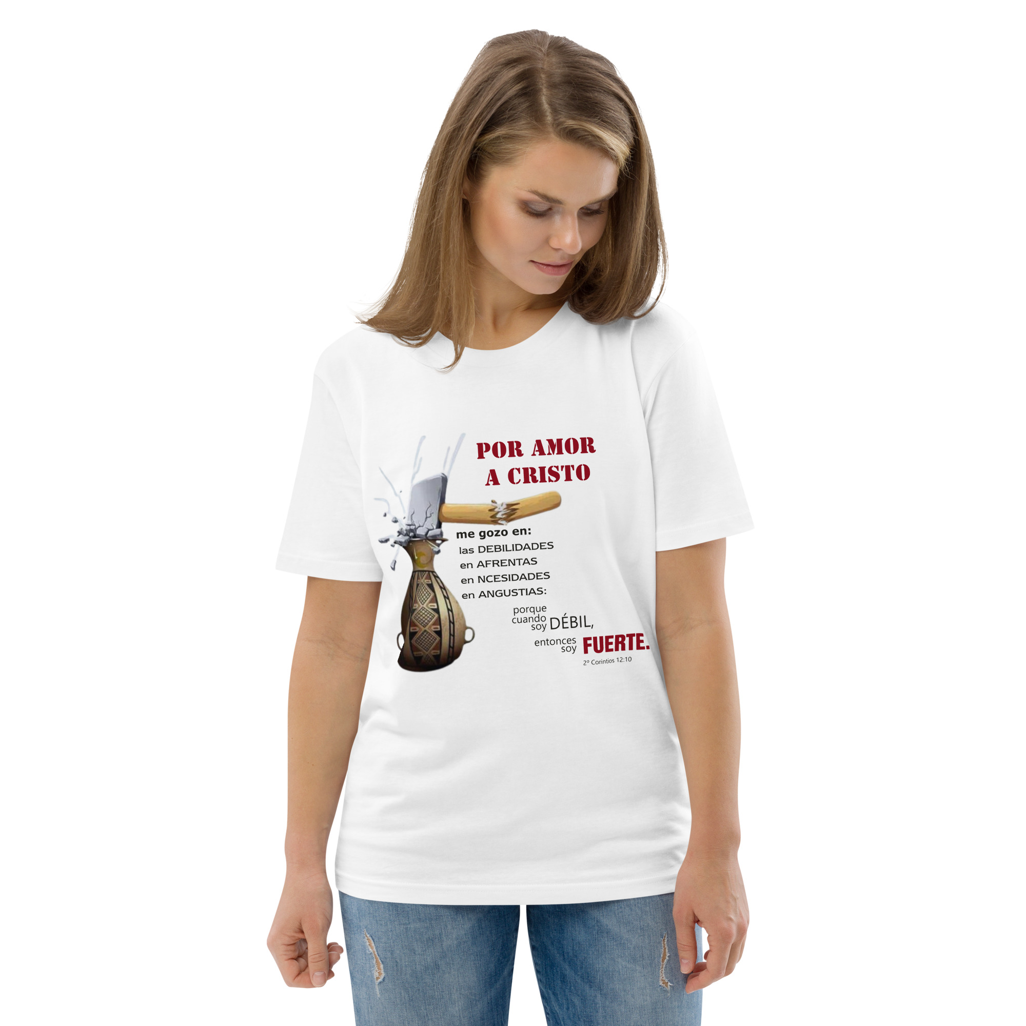Por amor a Cristo – Unisex Algodón Orgánico, light - Imagen 17