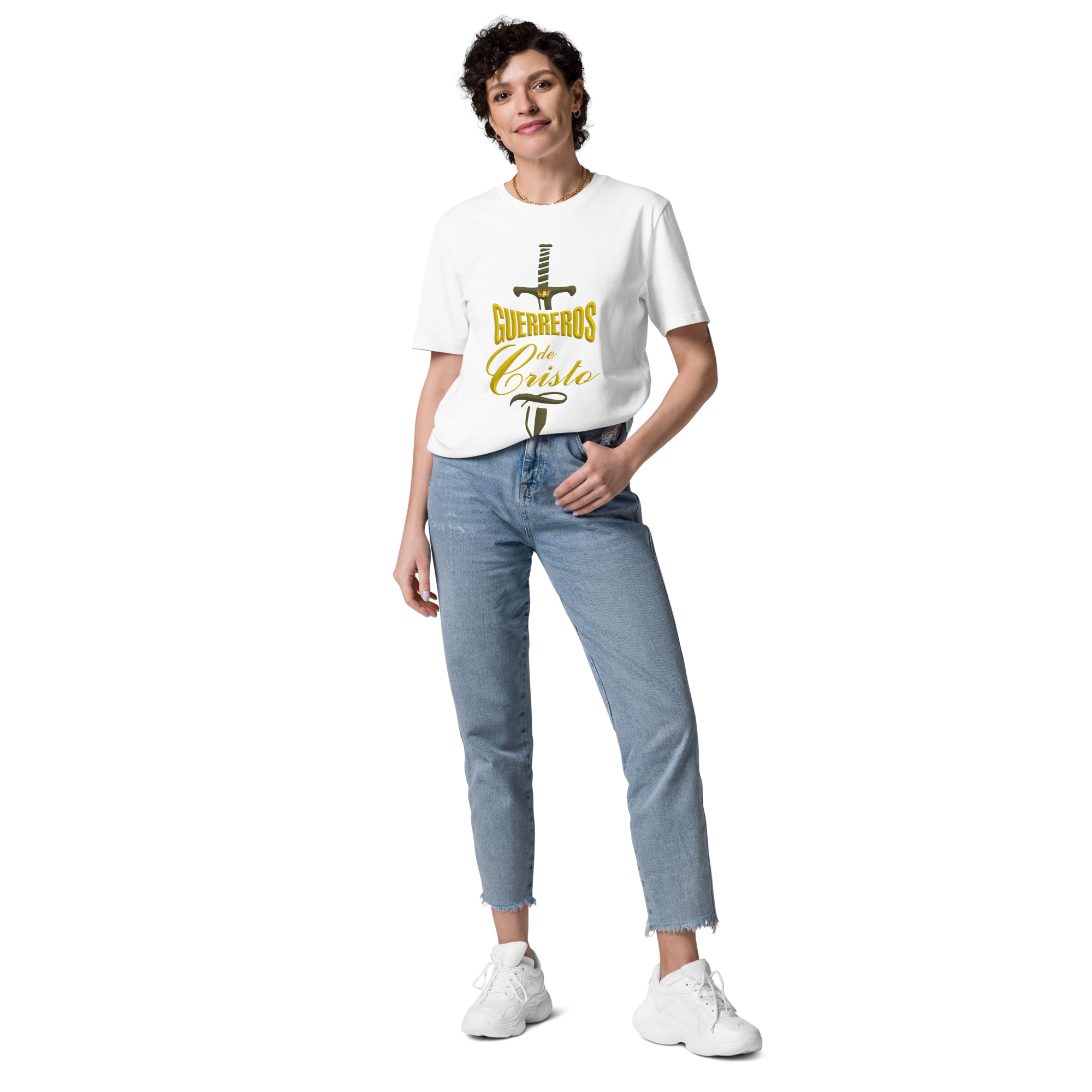 Guerreros de Cristo – Unisex Algodón Orgánico, light - Imagen 2